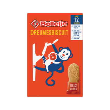 Bolletje Dreumesbiscuit vanaf 12 Maanden 10 x 2 Stuks 150 g bij Jumbo Bolletje Dreumesbiscuit vanaf 12 Maanden 10 x 2 Stuks 150 g bij Jumbo