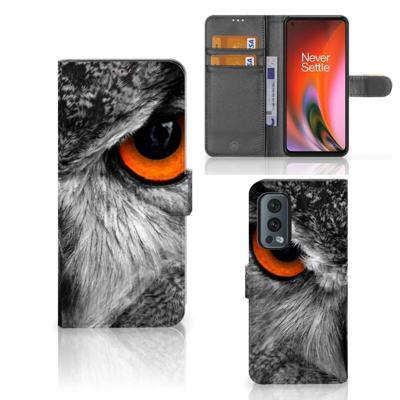 OnePlus Nord 2 5G | Telefoonhoesje | Met pasjeshouder | Uil