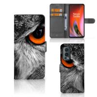 OnePlus Nord 2 5G | Telefoonhoesje | Met pasjeshouder | Uil - thumbnail