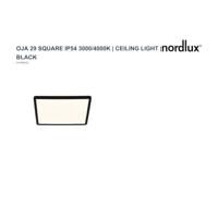 Nordlux 2015066103 Oja Square 29 LED-plafondlamp LED LED 14.5 W Zwart - thumbnail