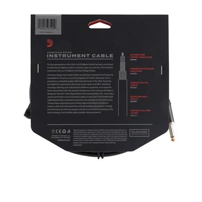D&apos;Addario AMSGRA American Stage instrumentkabel jack recht-haaks mono 4.5 m - thumbnail