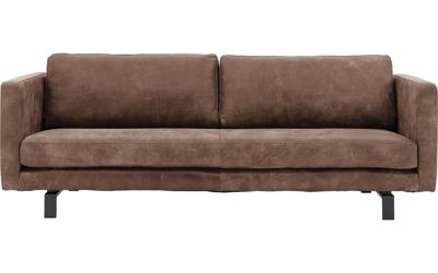 Goossens Excellent Bank Nuance bruin, leer, 3,5-zits, urban industrieel Goossens Excellent Bank Nuance bruin, leer, 3,5-zits, urban industrieel