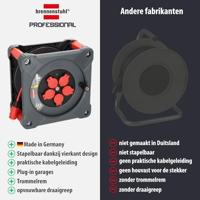 Brennenstuhl Professional Bouwplaats kabelhaspel | KA 3110 5 | IP44 | 33m | H07BQ-F 3G1.5 - 9201330210 - thumbnail