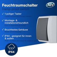 REV 0511651777 Knop Compleet AquaForm Lichtgrijs 1 stuk(s) - thumbnail