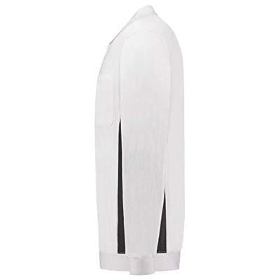 Tricorp polosweater Bi-Color - Workwear - 302001 - wit/donkergrijs - maat L