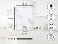 Soehnle 61516 compact 300 digitale keukenweegschaal marmer - thumbnail