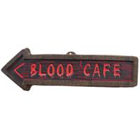 Funny Fashion 74565 wanddecoratie Blood Cafe 57 cm - thumbnail
