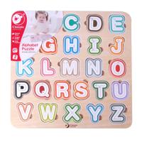 Classic World houten puzzel alfabet, 27st. - thumbnail