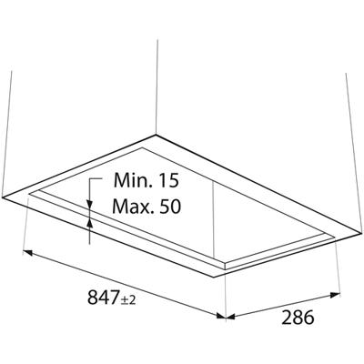 Atag WU9054MG Inbouw afzuigkap Wit