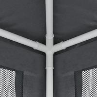 VidaXL Partytent met 4 mesh zijwanden 2,5x2,5 m hdpe antracietkleurig - thumbnail
