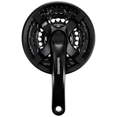 Shimano crankstel tourney cg triple 24-34-42 175mm zw. -4mm