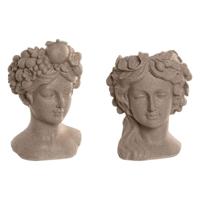 Grondlegger Home ESPRIT Beige Hars Romantiek 18 X 20 X 29 CM (2 Stuks) - thumbnail