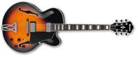 Ibanez AF75-BS AF hollowbody gitaar brown sunburst - thumbnail