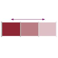VidaXL Tuinscherm uittrekbaar 600x160 cm rood - thumbnail