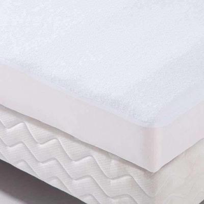 Bescherming beddengoed waterdichte hoes Transalese 100% katoenen spons 80x190 cm wit