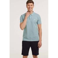 Knowledge Cotton Apparel regular fit polo Rowan GOTS/Vegan van biologisch katoen lichtblauw - thumbnail