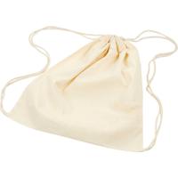Creativ Company Tas met treksluiting, afm 37x41 cm, 115 gr, licht naturel, 3 stuk/ 1 doos - thumbnail