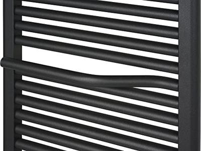 Ben Lineos handdoekradiator met handdoekhouder 1067W 50x177,5cm mat grafiet zwart - thumbnail