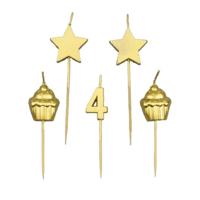 Paperdreams taartkaarsjes - 4 jaar - thumbnail