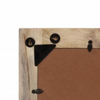 VidaXL Badkamerspiegel 50x70x2,5 cm massief mangohout en glas - thumbnail