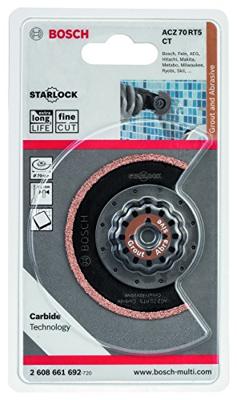 Bosch Accessoires Carbide-RIFF segmentzaagblad met smalle zaagsnede ACZ 70 RT5 - starlock | 2608661692 - 2608661692