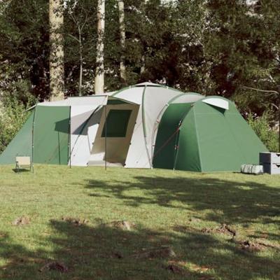 VidaXL Koepeltent 12-persoons waterdicht groen VidaXL Koepeltent 12-persoons waterdicht groen