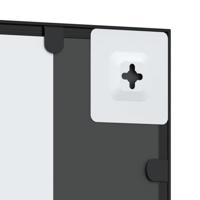 VidaXL Wandspiegel rechthoekig 50x100 cm ijzer zwart - thumbnail