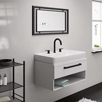 Hansgrohe Wastafelmengkraan Vernis Shape 3-Gats Met Trekwaste Mat Zwart - thumbnail