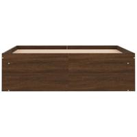 Bedframe bruin eikenkleur 120x190 cm - thumbnail