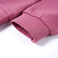 Kindertrui met strepen van pailletten 104 frambozenkleurig - thumbnail