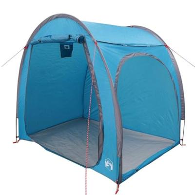 Fietstent met dak met opslag Blauw 218 x 156 x 180 cm