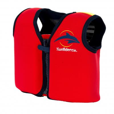 Konfidence zwemvest junior neopreen rood/geel