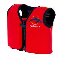 Konfidence zwemvest junior neopreen rood/geel - thumbnail