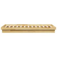 Bedframe zonder matras 75x190 cm massief hout eiken - thumbnail
