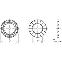 Nord-Lock wigborgring m16 nl16 (5/8") | 100 stuk stuks - thumbnail