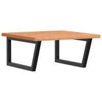 Badkamer wandschap staal en massief beukenhout - thumbnail