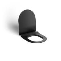 Clou Hammock dunne wc zitting 37x43.5cm softclose en quickrelease Mat zwart CL/04.06060.21 - thumbnail
