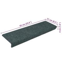 VidaXL Trapmatten 15 st 65x21x4 cm naaldvilt bruin - thumbnail
