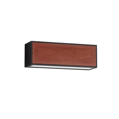 Lyora Solar wandlampBrown zwart met hout - 9030583