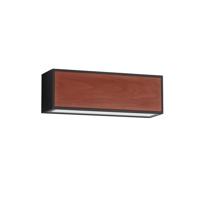 Lyora Solar wandlampBrown zwart met hout - 9030583 - thumbnail