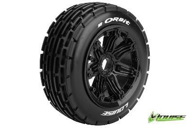 Louise B-Orbit Voorbanden Set - Velgen Zwart - Hex 24mm