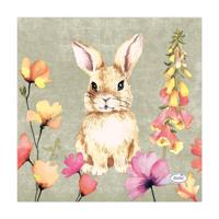 Duni servetten floral friends 24cm - thumbnail