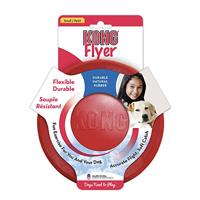 KONG Flyer, robuuste hondenfrisbee van natuurlijk rubber, voor kleine honden - thumbnail