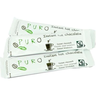 Puro cacao poedersticks fairtrade, 30 g, doos van 100 stuks