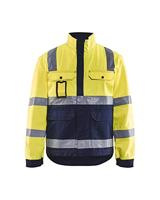 Blåkläder Jack, ongevoerd High-Vis 40231804 | High-Vis Geel/Marineblauw | Maat M - 7330509313428 - thumbnail