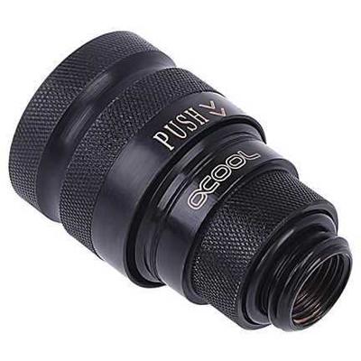 Alphacool Eiszapfen quick release koppeling G1/4 AG - Deep Black sluiting