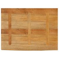 Tafelblad met natuurlijke rand 90x60x2,5 cm massief mangohout - thumbnail