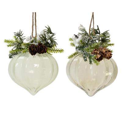 Kersthanger ornament set a 2 stuks Ø8cm