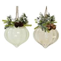 Kersthanger ornament set a 2 stuks Ø8cm - thumbnail