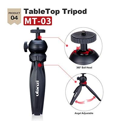 Ulanzi Smartphone vlog KIT EXTRA: mini-statief, telefoonhouder, dual cold shoe-mount, microfoon & LED-lamp